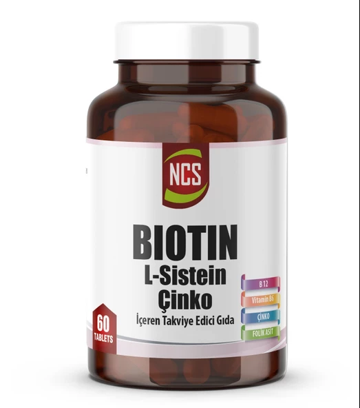 Ncs Biotin 2500 Mcg L Sistein Çinko 60 Tablet