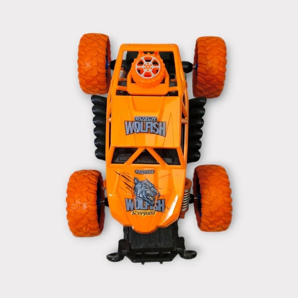 Çek Bırak Cross Buggy Araba 14 Cm - Turuncu - Resim 4
