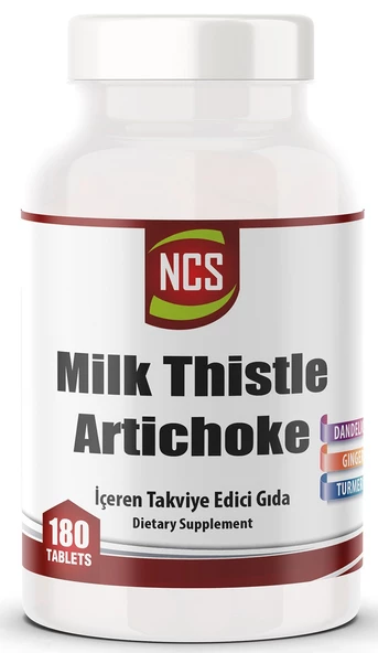 Ncs Milk Thistle Artichoke Zerdeçal Karahindiba 180 Tablet
