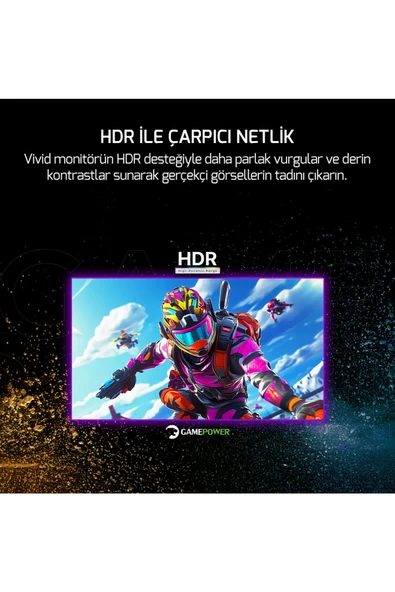 Gamepower Vivid T40 24'' 1800R Curved Rgb Beyaz 180Hz 0.5ms Fhd Va Panel 2X2W Speaker Gaming Monitör - 7
