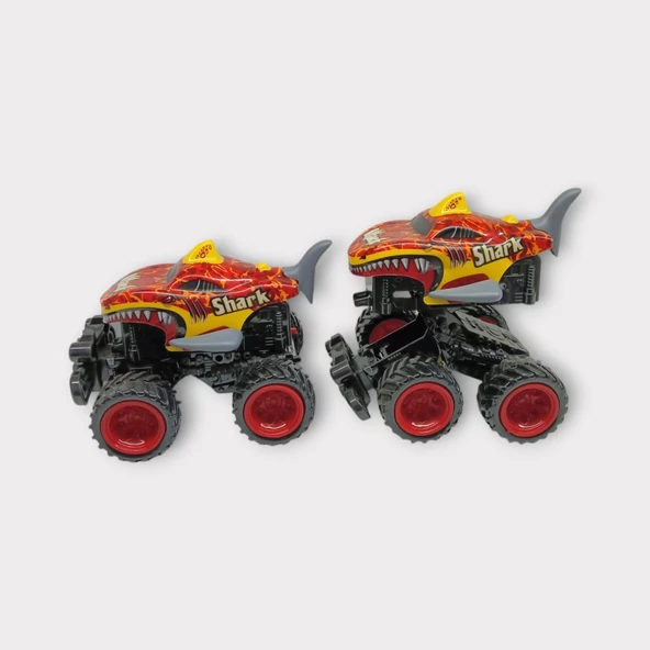 Sürtmeli Buggy Köpekbalığı Araba - Kırmızı - Resim 2