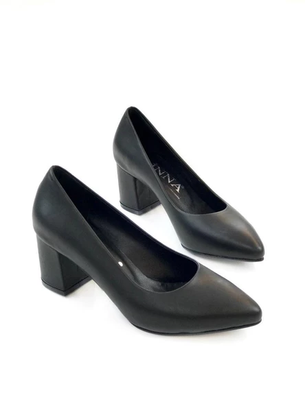 Aydemir 168-24 Deri Kalın Topuklu Kadın Ayakkabı - 3