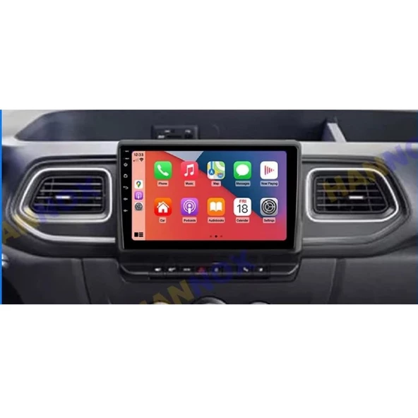 Araç Multimedya Ekran - 4GB 64GB - Opel Movano 2024 - 10 Inch - Carplay & Android Auto Double Teyp