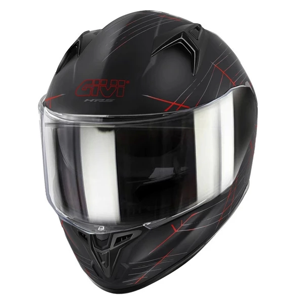 GIVI 50.7 PHOBIA MAT SİYAH-KIRMIZI KASK - Resim 5