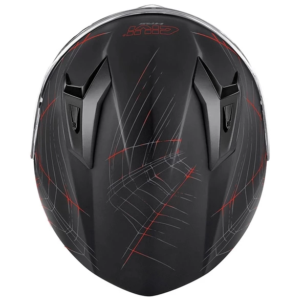 GIVI 50.7 PHOBIA MAT SİYAH-KIRMIZI KASK - Resim 3