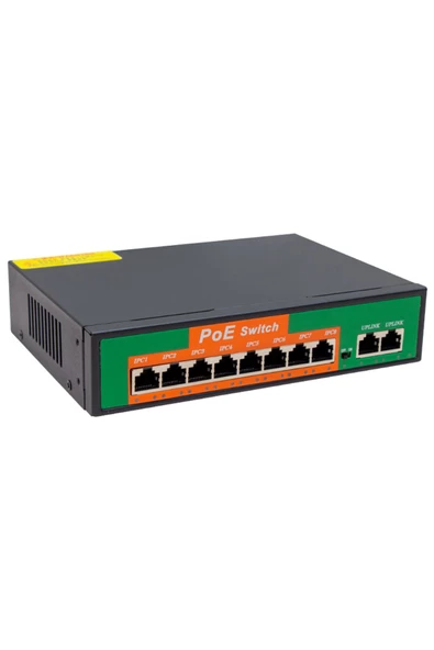 Epilons Powermaster 8+2 Port 10/100 Mbps 96 Watt Poe Ethernet Swıtch