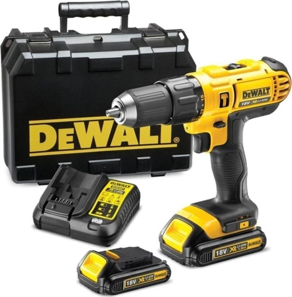 Dewalt DCD776S2-TR 18V/1.5AH Li-Ion Çift Akülü Darbeli Matkap