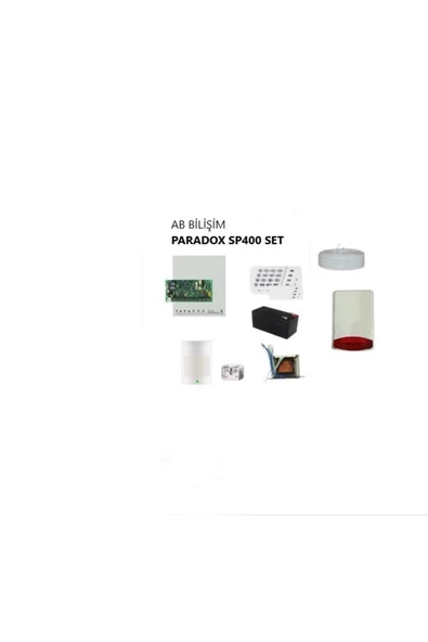 PARADOX Sp4000 Kablolu Alarm Seti - Siren Flaşör R.: Kırmızı