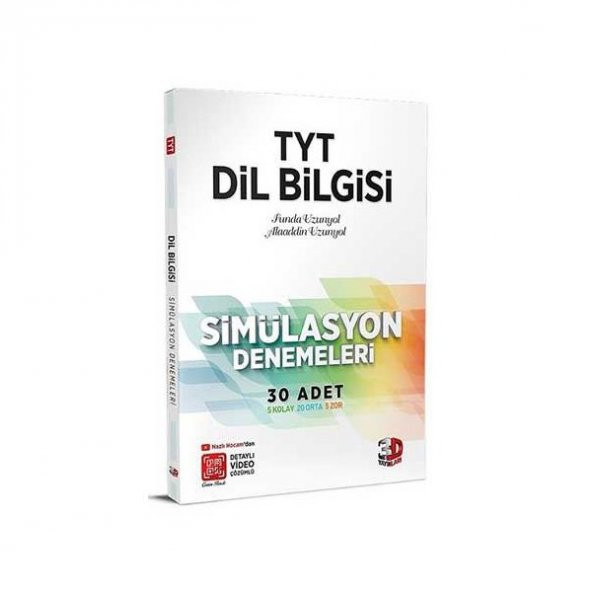 2021 TYT Dil Bilgisi Simülasyon Denemeleri Detaylı Video Çözümlü 3D Yayınları
