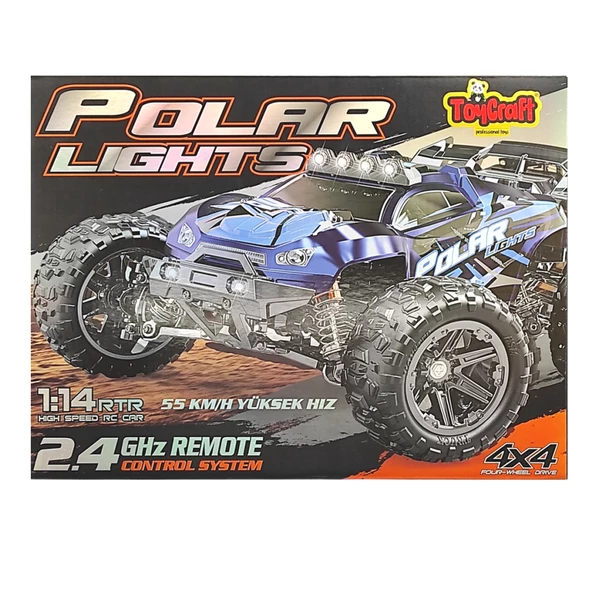 Toycraft 55 KM/H 1:14 Elektrikli 2.4GHz Servo Motor Arazi Araç HS14321-HS14322 - 4