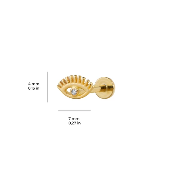 Göz Altın Piercing - 2