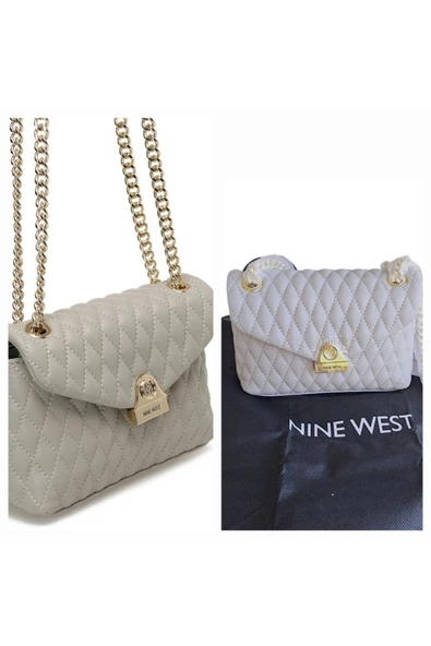 Ninewest Caelia Crossbody Gri Woc Zincir Askılı Çapraz / Kol Çanta