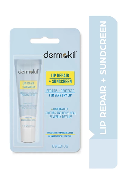 DERMOKİL REPAIR+SUNSCREEN LIP BALM