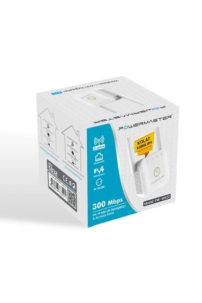 Powermaster DXT POWERMASTER PW WR22 300 MBPS 2 ANTEN WIFI REPEATER+ACCESS POINT - 3