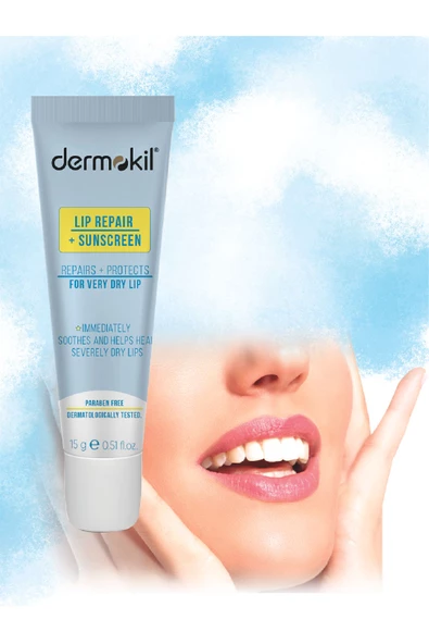 DERMOKİL REPAIR+SUNSCREEN LIP BALM - Resim 4