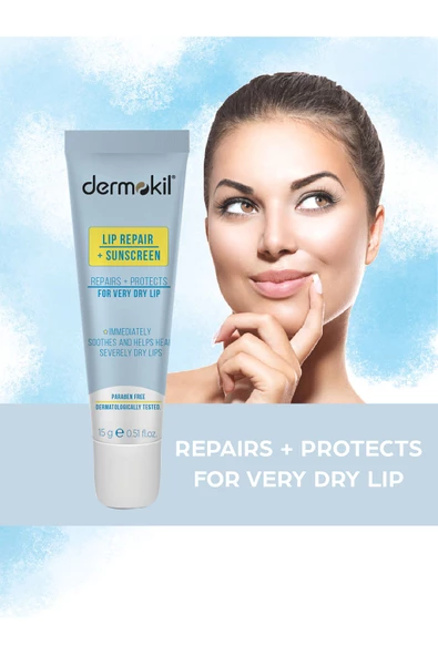 DERMOKİL REPAIR+SUNSCREEN LIP BALM - Resim 3