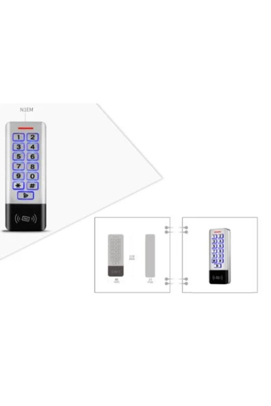 NOVACOM Nc-ms11p Metal Wp Şifre Matik / Kart Okuyucu Su Geçirmez (PİN PROX)