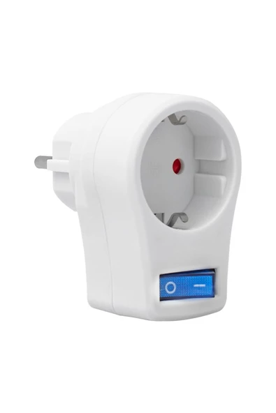 Powermaster Anahtarlı Beyaz Akım Korumalı Priz - Çocuk Koruyuculu - 2