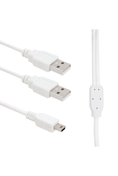 Powermaster Usb 2xerkek - Mini Usb 5 Pin (2.0V) 1.5 Metre V3 Kablo (8861=11937)