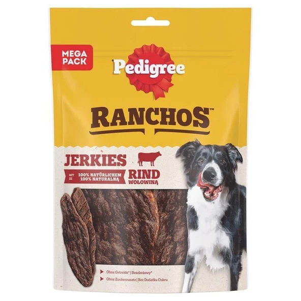 Pedigree Ranchos Jerkies Tahılsız Sığır Etli Köpek Ödül Maması 70 Gr