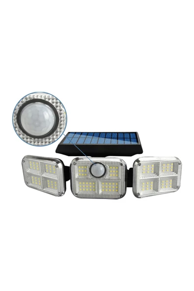Powermaster Jd-2858 Sensörlü Kumandalı 3 Kademeli 138 Ledli Solar Lamba - 3