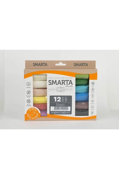 Smarta 12'li Hava Ile Kuruyan Modelleme Seti (25G X 12 ADET)
