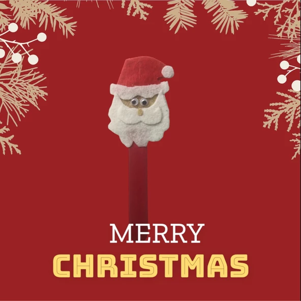 YENİ YIL NOEL BABA TEMALI KİTAP AYRACI - Resim 3