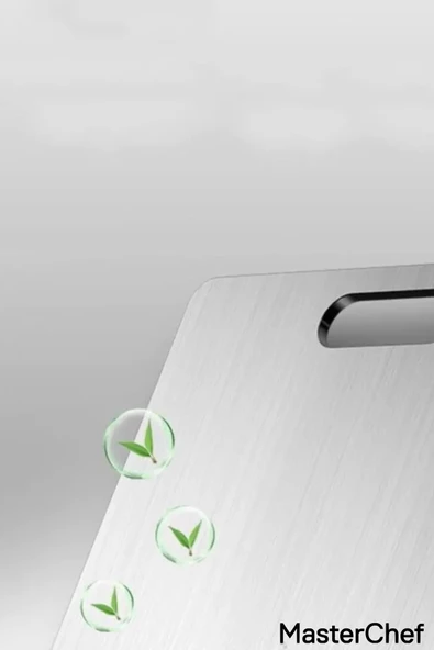 Masterchef Paslanmaz Çelik Kesme Tahtası – Hijyenik, Dayanıklı ve Şık! - 7