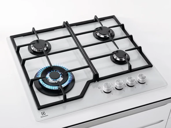 Electrolux KGG64362W Beyaz Cam Yüzeyli Ankastre Gazlı Ocak - 7