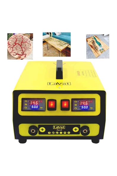 Lichtenberg Ahşap Yakma Makinesi Spark Pro., Uzaktan Kumandalı, İzole Eldiven - 2