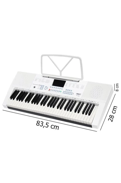 Midex PS-2300WH-PAK 61 Tuşlu Org Stand Kulaklık Beyaz Başlangıç İçin Uygun - 4
