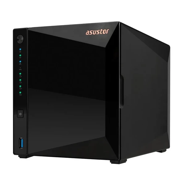 ASUSTOR AS3304T V2 REALTEK RTD1619B 4 YUVALI 4X22TB DESTEGI 2GB DDR4 2.5GbE x1 USB 3.2 x3 - 2