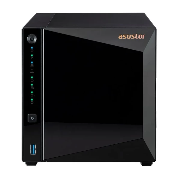 ASUSTOR AS3304T V2 REALTEK RTD1619B 4 YUVALI 4X22TB DESTEGI 2GB DDR4 2.5GbE x1 USB 3.2 x3 - 5