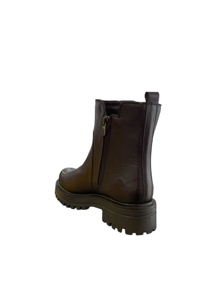 Burç 66152 Kadın Casual Hakiki Deri Bot (Kış 24) - 4