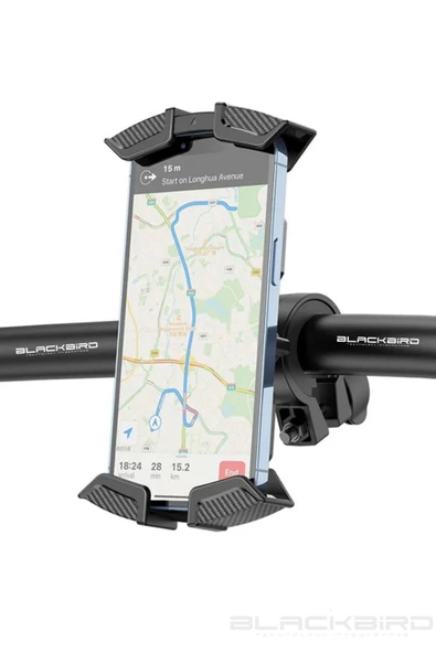 Blic BTS14 Motosiklet Ve Bisiklet Gidonu İçin Telefon Tutucu 360 Derece Dönen