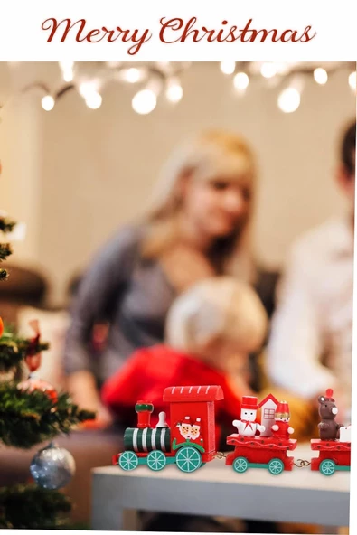 Ahşap Noel Treni - DEkoratif ve Hediyelik  20 cm - 7
