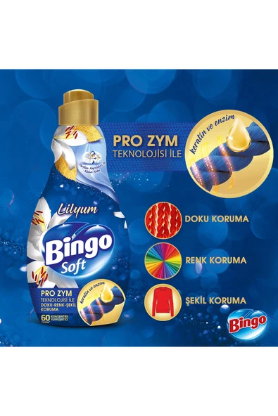 Soft Konsantre Çamaşır Yumuşatıcısı Lilyum 1440 ml X 6 Adet - 6