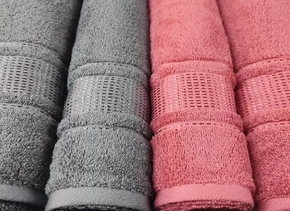 Özdilek Best Hamam Seti, Banyo Havlu Takımı (Büyük Boy)-Colourist K.Gri K.Mercan - 2