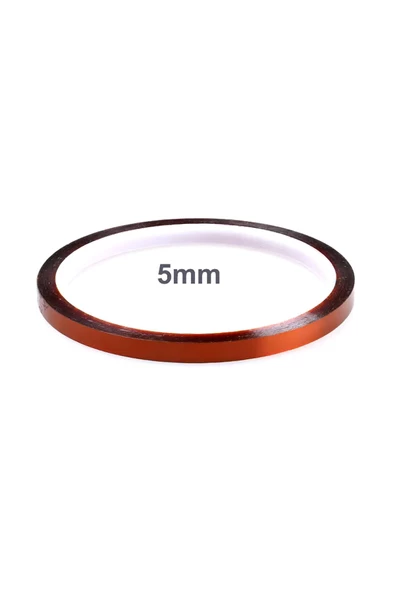 Alkatronik Kapton Bant 5mm x 30 Metre -73C/260C Termal Isıya Dayanıklı Güçlü Yalıtım Çizilme-Yırtılmaya Direnç - Resim 3