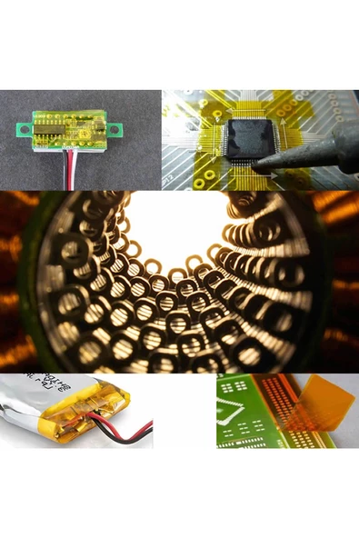 Alkatronik Kapton Bant 5mm x 30 Metre -73C/260C Termal Isıya Dayanıklı Güçlü Yalıtım Çizilme-Yırtılmaya Direnç - Resim 8