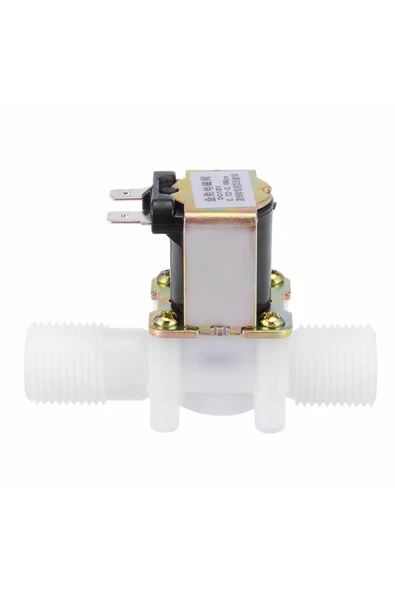 Alkatronik 12V Plastik Solenoid Valf NC Elektrikli Manyetik Su Akış Vanası Kontrol Bahçe Sulama Robotik Çamaşı