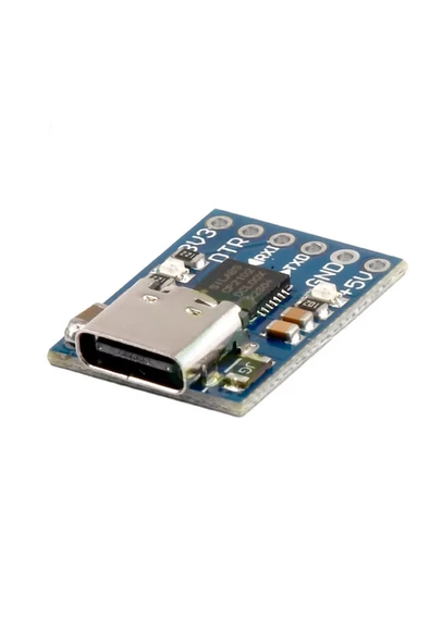 Alkatronik CP2102 USB to RS232 TTL UART Çevirici Modül Type C Usb Seri Port Haberleşme Mcu Uydu Alıcı Tel GSM - Resim 2