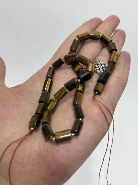 Silindir Faset Kesim Kaplangözü Taş Dizisi 7x10mm - 2