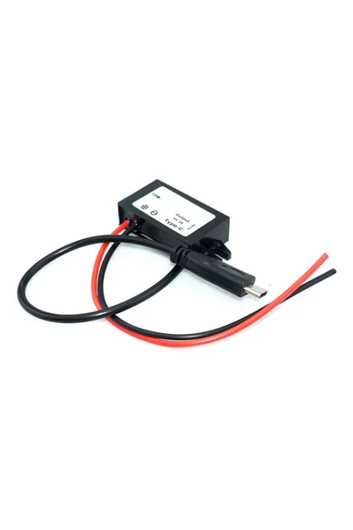 Alkatronik 12.2V/24V to TYPE-C 5V 3A Modül F35J5V3A 30cm Usb Kablolu Su Geçirmez Şarj Tel Voltaj Düşürücü Güç - Resim 7