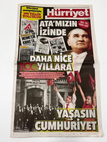 29 Ekim 2023 Hürriyet Gazetesi 100. Yıl Özel Eki - Resim 5