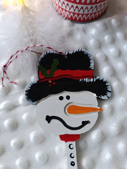 Kardan Adam Anahtar Tılsım Noel Süslemeleri Noel Ağacı Asma Kardan Adam Aksesuarları - 2