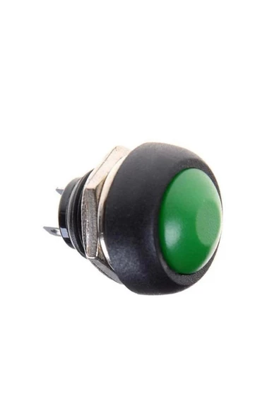Alkatronik 12mm PBS-33B 2 Pin Push Buton Yeşil ON OFF 1A 250V Mini Yuvarlak Su Geçirmez Anahtar Momentary Swit - Resim 6