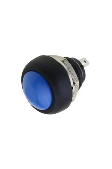 Alkatronik 12mm PBS-33B 2 Pin Push Buton Mavi ON OFF 1A 250V Mini Yuvarlak Su Geçirmez Anahtar Momentary Switc - Resim 8