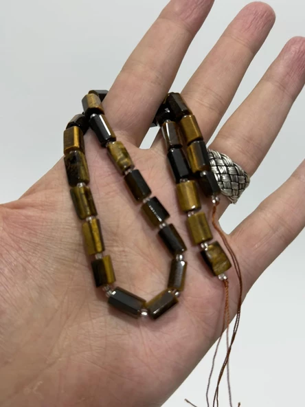 Silindir Faset Kesim Kaplangözü Taş Dizisi 7x10mm