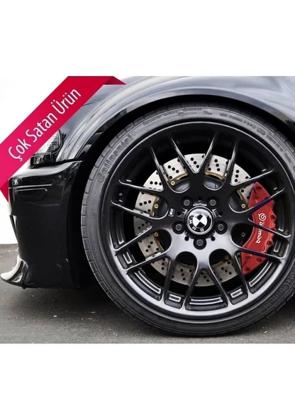 Jaguar S-type Uyumlu Brembo Kırmızı Kaliper Kapağı 4 Parça Ön Arka Set - 2